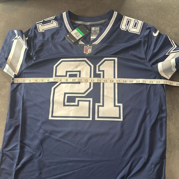 Men's Nike Ezekiel Elliott #21 Dallas Cowboys On Field Dri-Fit NFL Jersey XL NWT - Picture 8 of 15